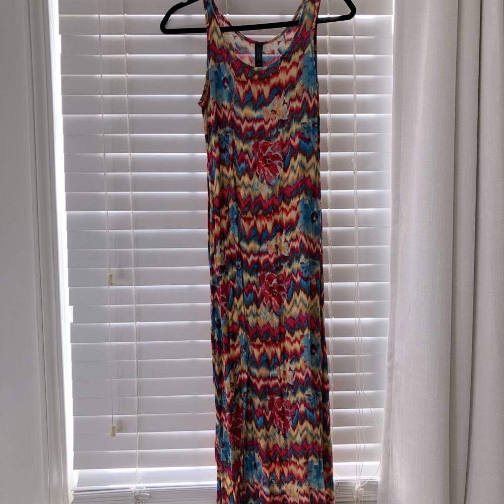Multi-colored maxi dress